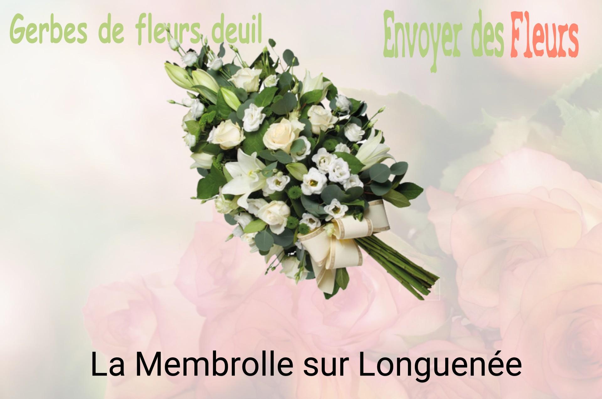 Gerbe de fleurs de deuil livrée à La Membrolle-sur-Longuenée